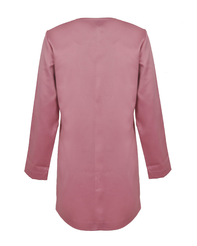 Satin Onion Longline Jacket