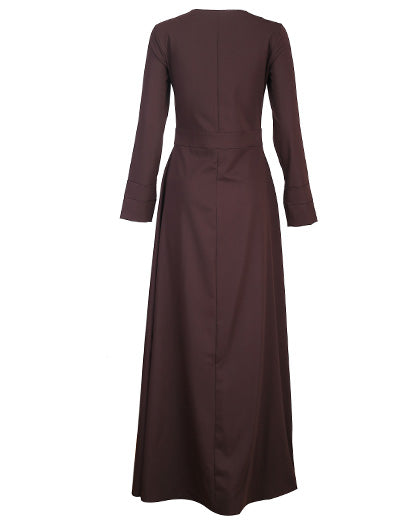 Coffee Brown Maxi Dress
