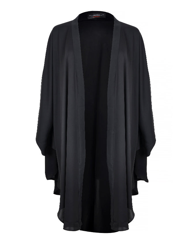 Longline Black Kimono