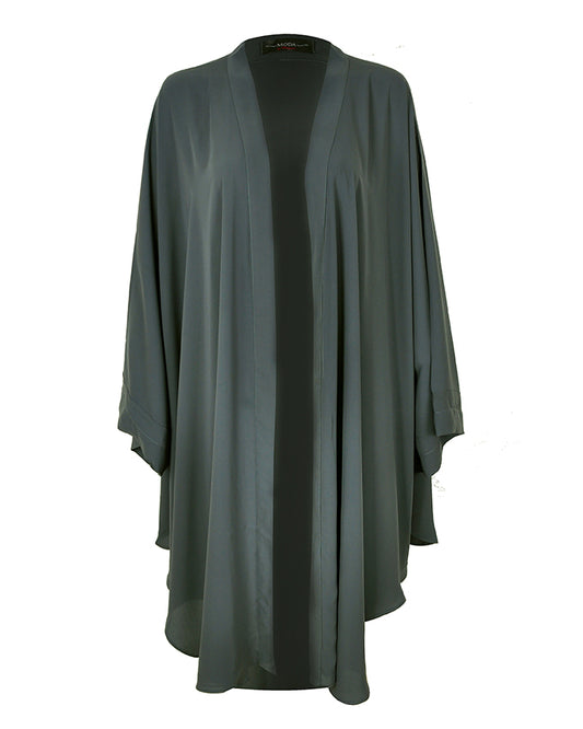Longline Charcoal Grey Kimono