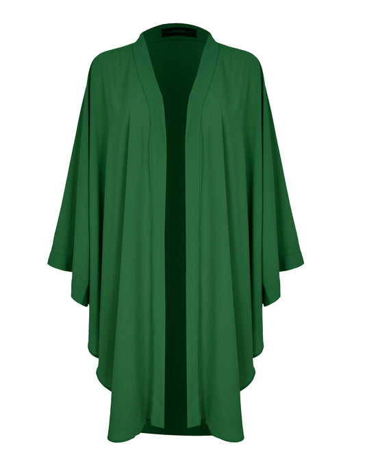 Longline Forest Green Kimono