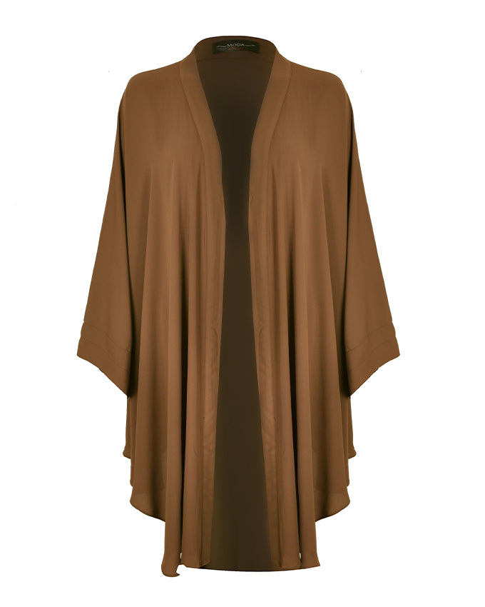 Longline brown kimono