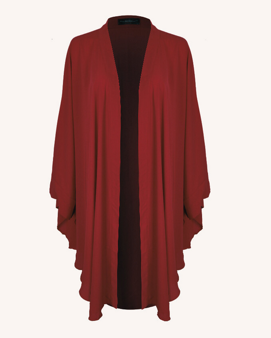 Longline Maroon Kimono