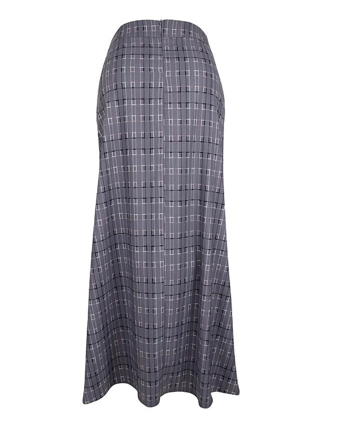 Back view of a-line maxi skirt
