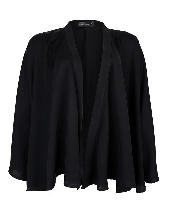  Black medina silk cape