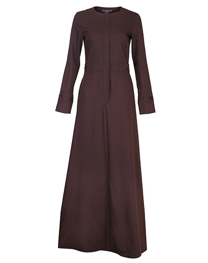 Coffee Brown Maxi Dress