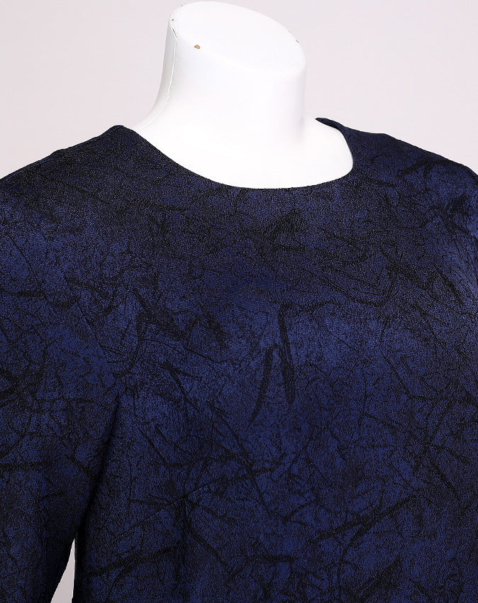 Filigree Navy Gown