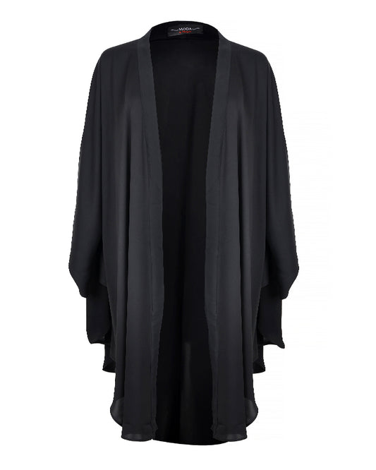 Longline Black Kimono