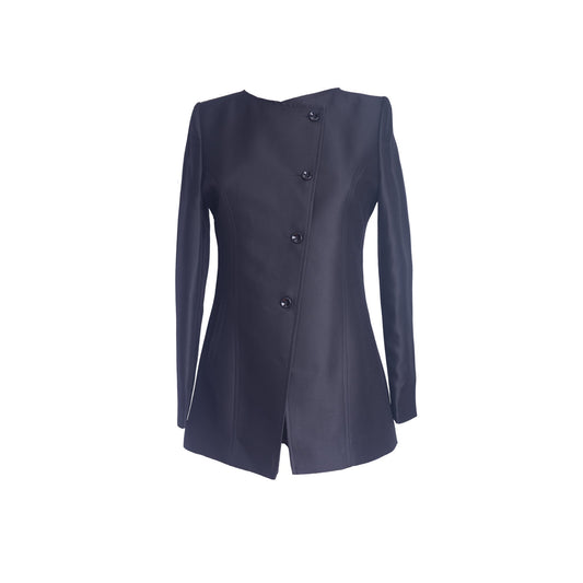black longline blazer